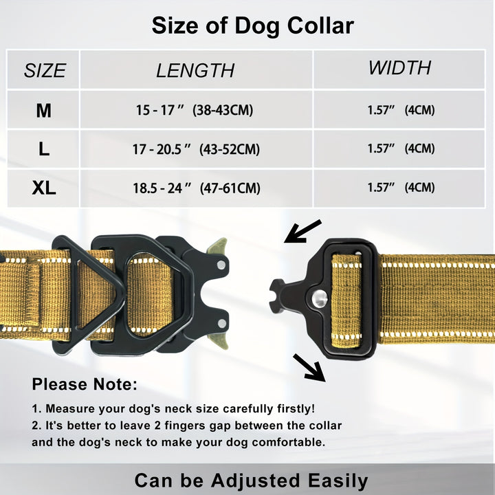 QPINKPET Tactical Dog Collar