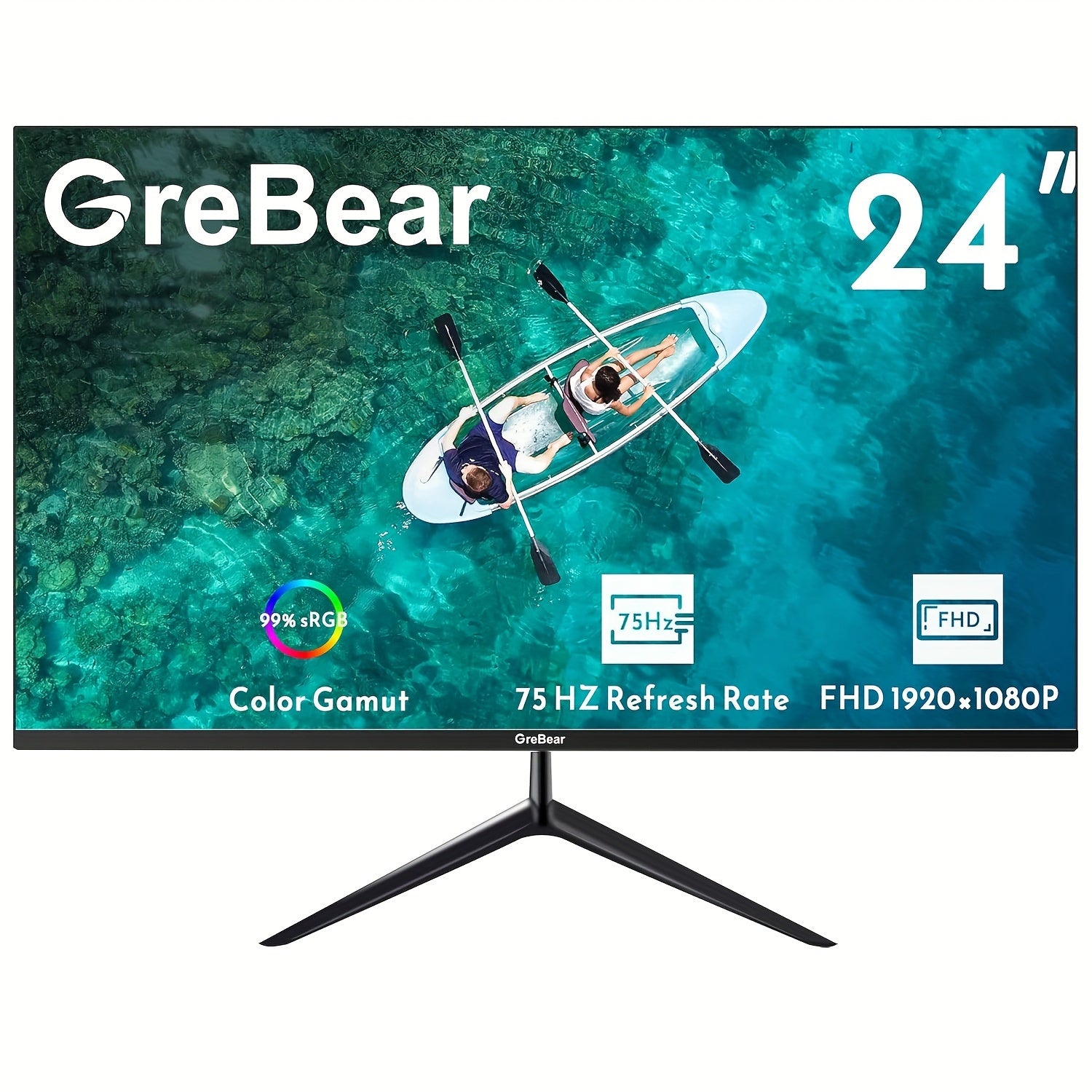 GreBear 24 Inch Monitor 75Hz FHD