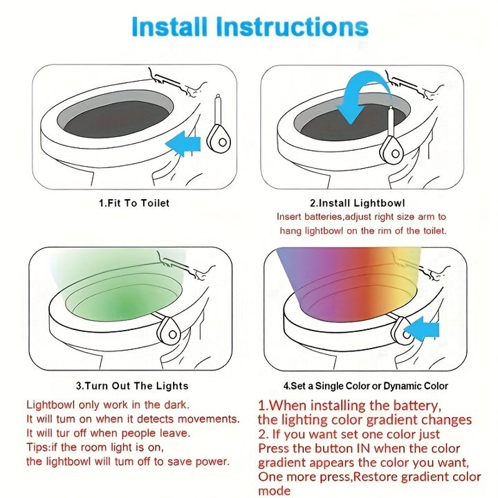 Smart LED Toilet Night Light