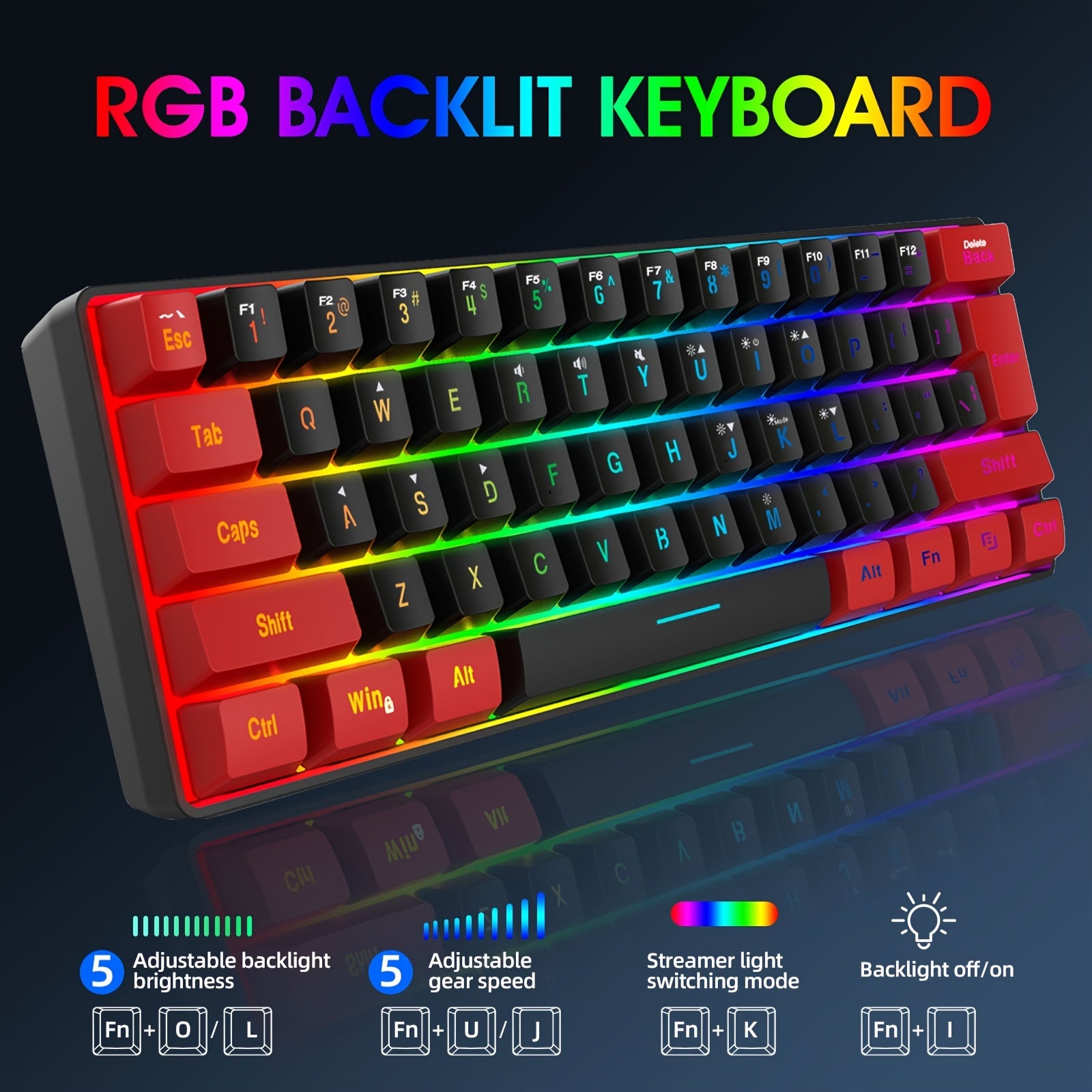 SNPURDIRI  Wired Gaming Keyboard