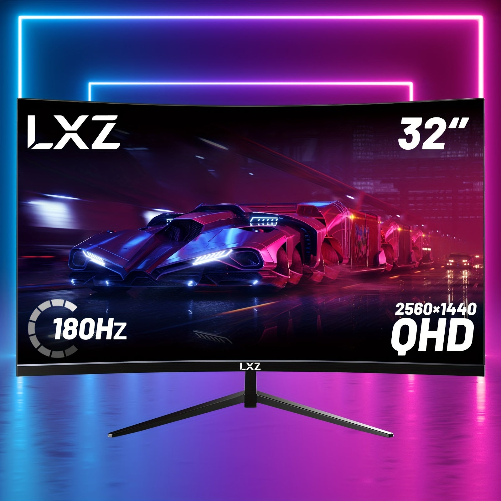 LXZ 32 Inch Curved Gaming Monitor 180Hz