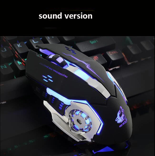Ergonomic Wired Gaming Mouse With 6 Programmable RGB Keys