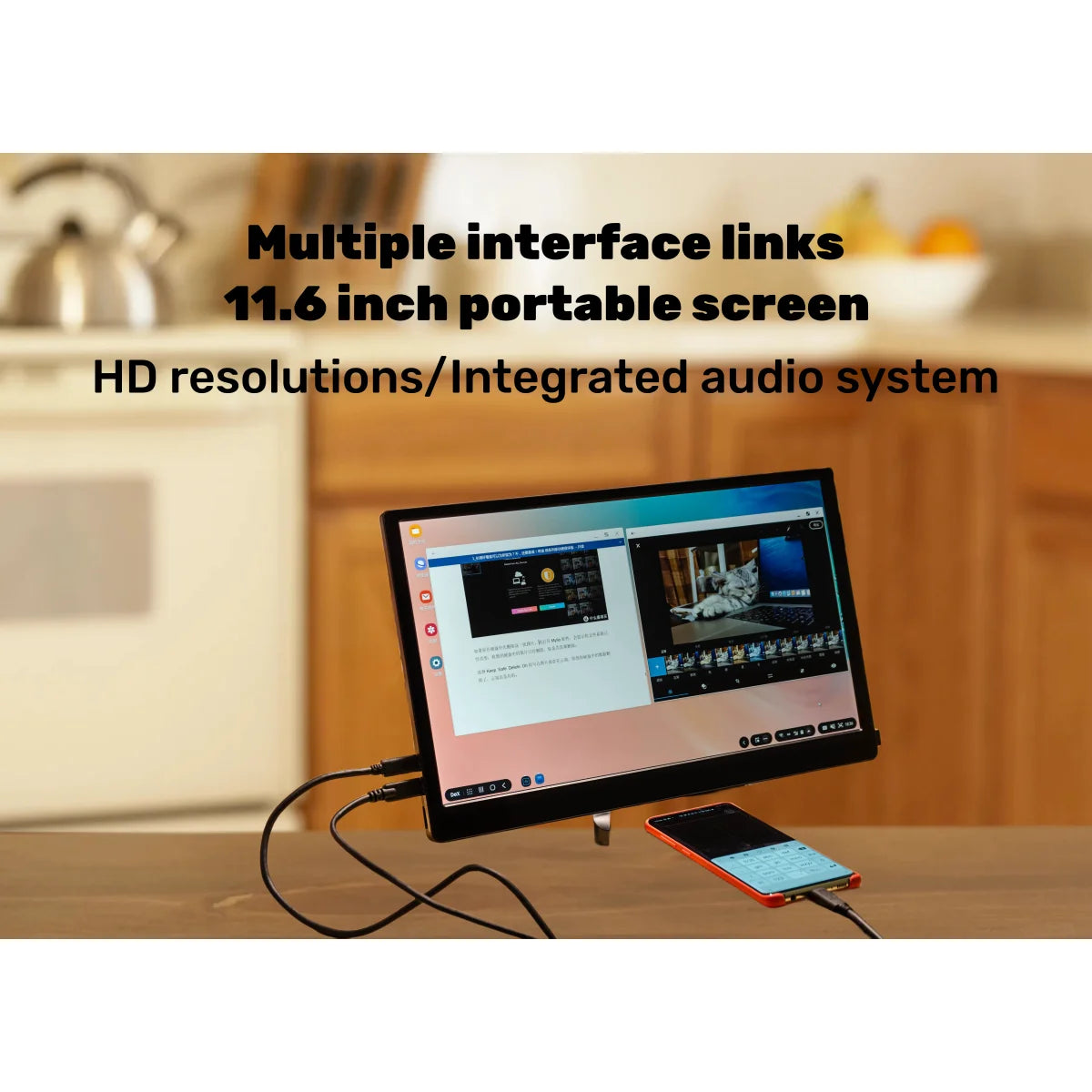 AIREIXINGD 11.6 inch Portable Monitor