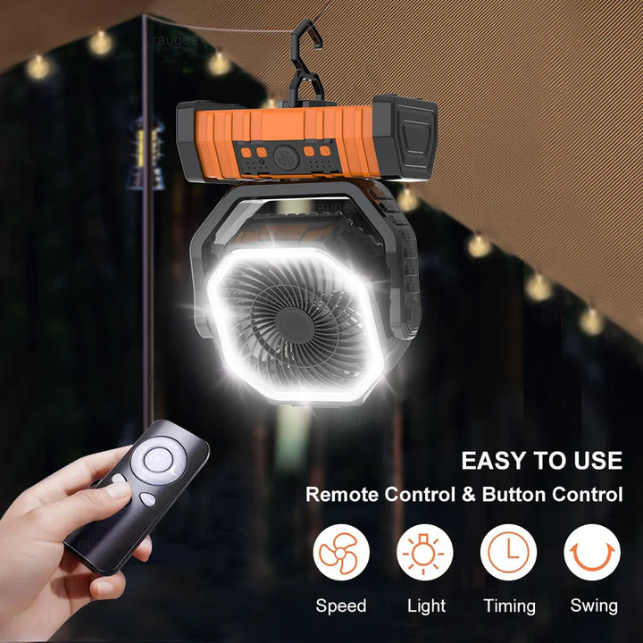 Raugee Camping Fan 20000mAh Rechargeable Battery