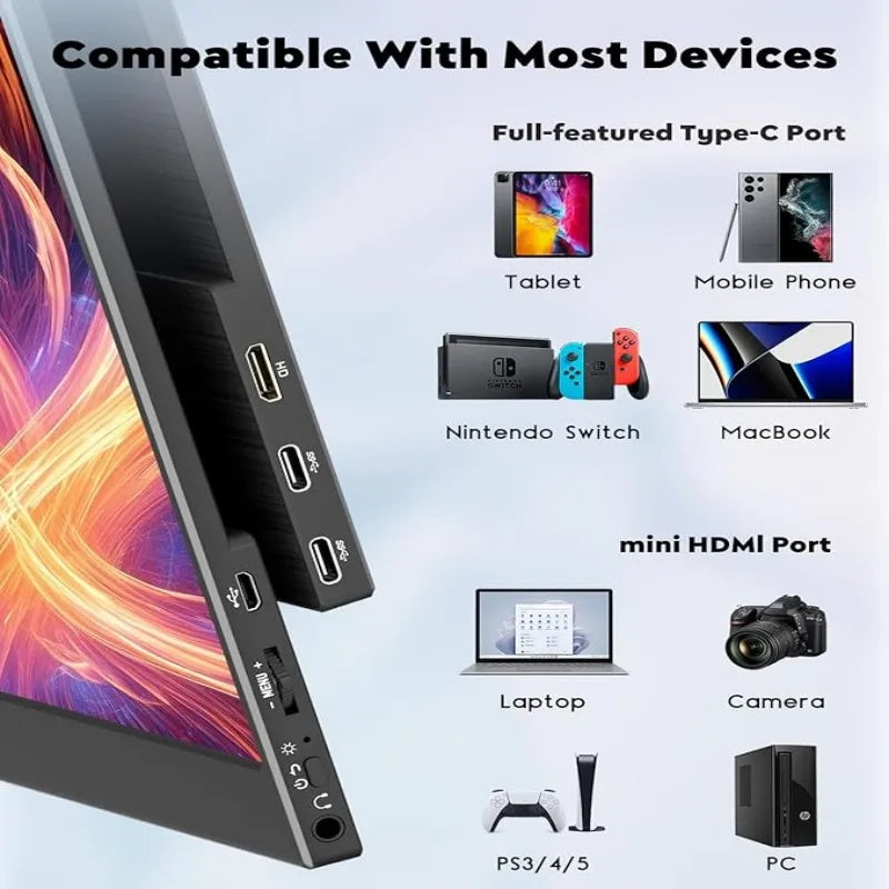 LANLIPU 16inch Portable Monitor 120HZ