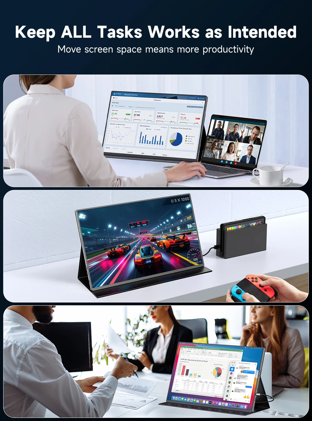 UPERFECT 16"4K Portable Monitor 1200 Nits 3840x2400