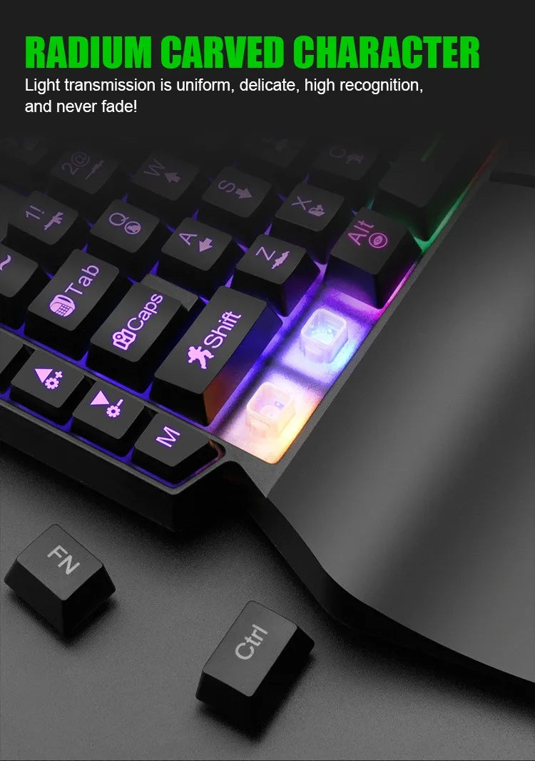 TEUCER Single Hand Mini Gaming Keyboard
