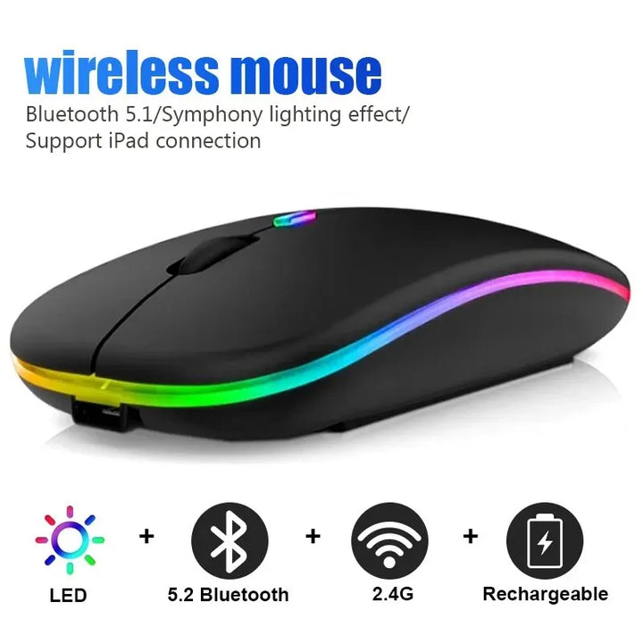 RGB Rechargeable  Wireless Computer Mouse