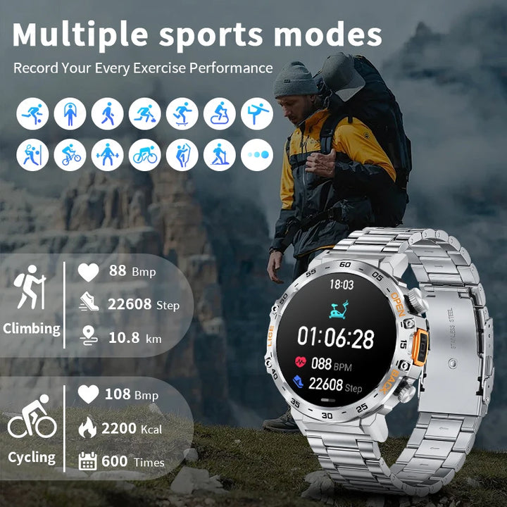 GLORYFIT Smart Watch 360 AMOLED HD Screen Waterproof