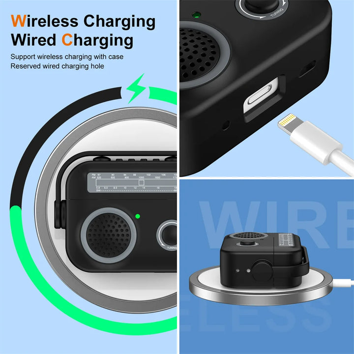 Vintage Radio Earphone Case for AirPods