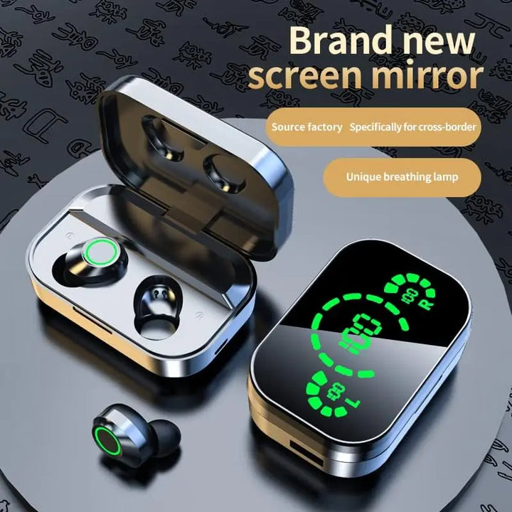 GEBOS Wireless Bluetooth Headset with Led Display Screen