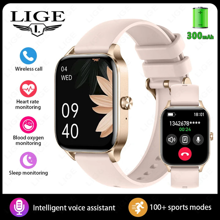 LIGE Smart Watch Women's 1.85" Screen HD