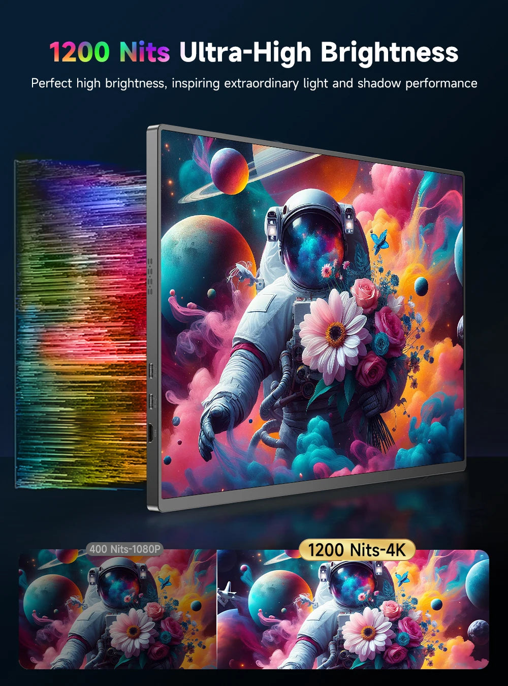 UPERFECT 16"4K Portable Monitor 1200 Nits 3840x2400