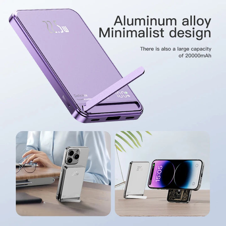 Aluminum Alloy Magnetic Power Bank