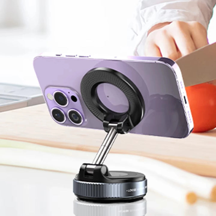 Magnetic Phone Stand  with Mechanical Vacuum Suction Cup