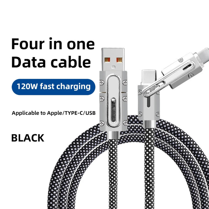 4 In 1 USB Type C to Type C Cable
