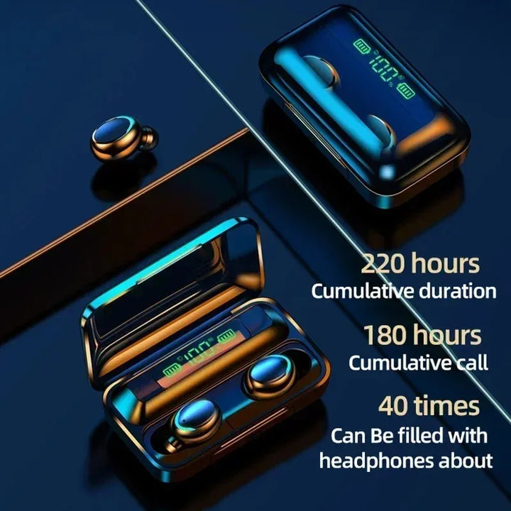 F9-5  Bluetooth 5.3 Wireless Headphones & Power Bank