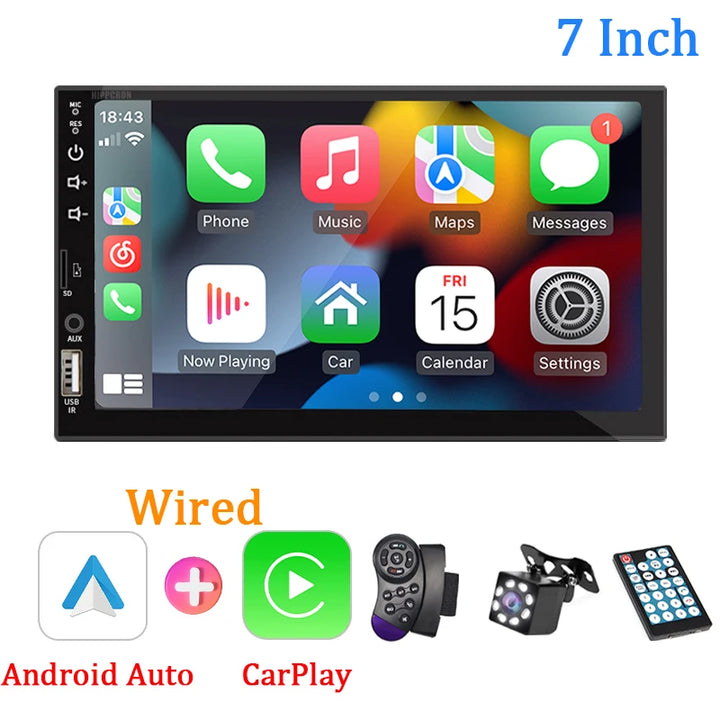 7“ Car Radio 1 Din Carplay