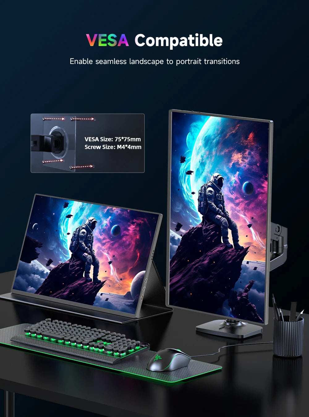 UPERFECT 16"4K Portable Monitor 1200 Nits 3840x2400