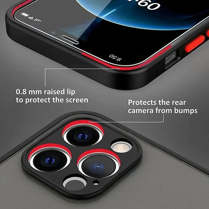 Luxury Matte Armor Magnetic Charge Case For iPhone