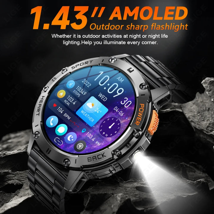 SUNKTA AMOLED Smart Watch