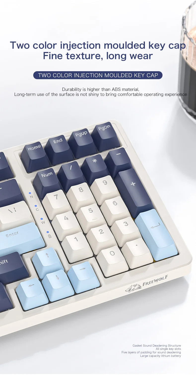 Ziyoulang K8 100 Key Wireless Mechanical Keyboard T