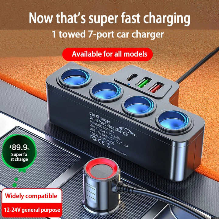 BAIDEULO 120W Multi-Function Charger USB/Type C