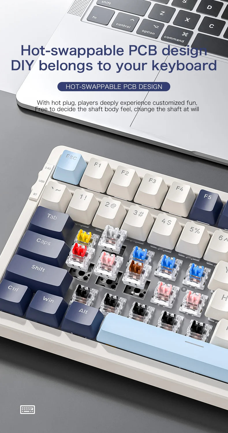 Ziyoulang K8 100 Key Wireless Mechanical Keyboard T