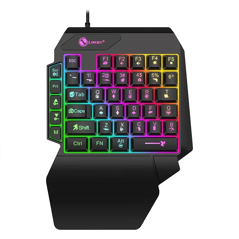 TEUCER Single Hand Mini Gaming Keyboard