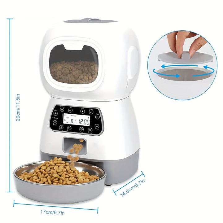 118.35oz Automatic Pet Cat Feeder