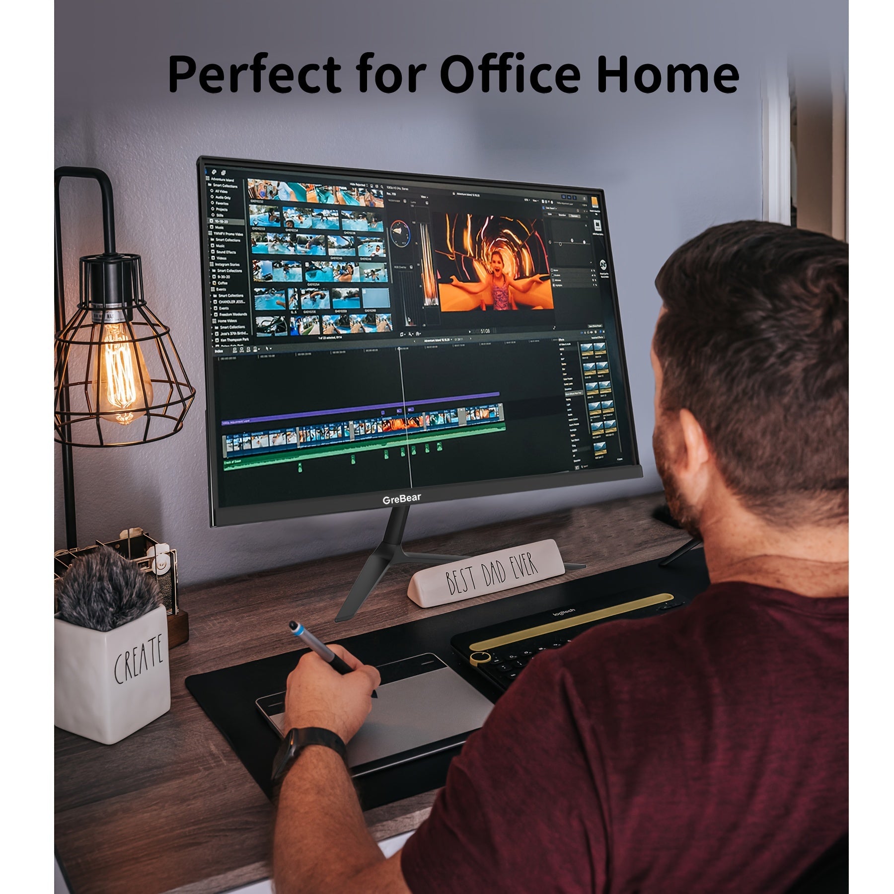 GreBear 24 Inch Monitor 75Hz FHD