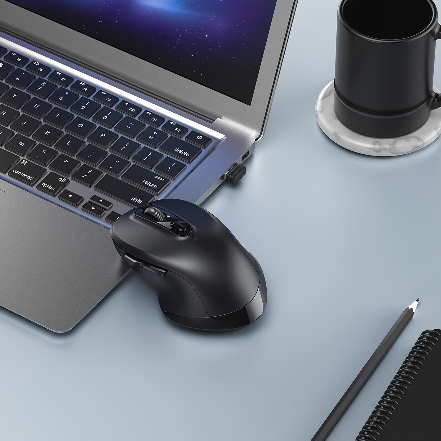 Wireless BT Mouse, 2.4G Wireless & BT 4.0 Dual-Mode Mice